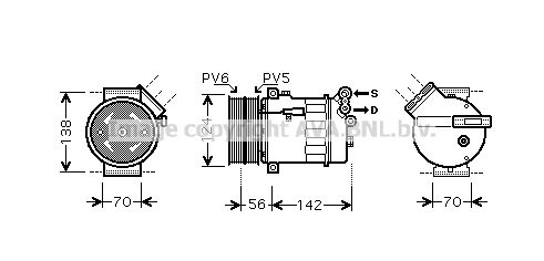 AVA QUALITY COOLING Kompressori, ilmastointilaite FTK363